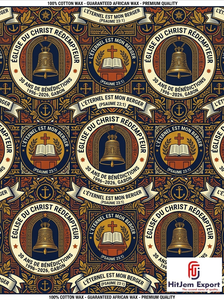 African Wax Print Fabric Manufacturer Customized Church Uniform Anniversary Convention Celebration Fundraising Fabric - Product Image 6