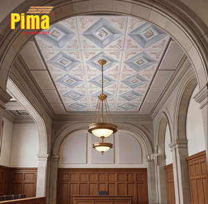 Plaques de plafond en PVC anti-affaissement 24x24 pouces - Panneaux blancs lavables anti-moisissure à poser pour sous-sols à forte humidité (lot) - Product Image 3