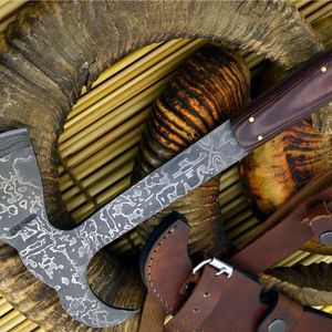 Hacha Compacta de Acero al Carbono para Bushcraft, Ideal para Cortar Leña, Camping, Supervivencia, Caza y Aventuras al Aire Libre - Product Image 6