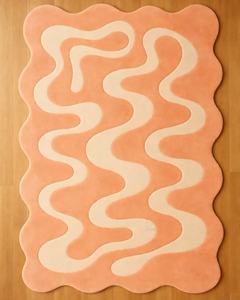 Alfombras de Lana Hechas a Mano con Diseño Personalizado, Alfombras Modernas de Lujo para Decoración del Hogar con Antideslizante - Product Image 1