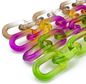 Chaînes en résine de la meilleure qualité, naturelles, disponibles dans toutes les tailles et toutes les couleurs, prix de gros. - Product Image 5