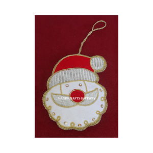 New Unique Handmade Star Shape New Zari Embroidery <b>Christmas</b> <b>Tree</b> Hanging Ornaments With Beaded Work Used Ramadan Festival <b>Decor</b> - Product Image 5