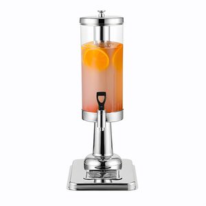 Dual Ice Cylinder 3L Stainless Steel Beverage Dispenser Durable Hot Cold <b>Water</b> <b>Jug</b> for Tea Juice Co-Premium Drink Container - Product Image 6