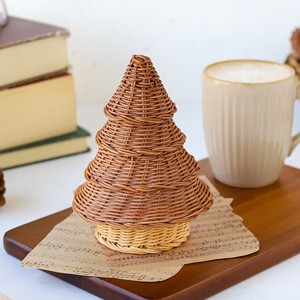 Sustainable rattan christmas <b>tree</b> handcrafted cone <b>trees</b> highest quality noel <b>tabletop</b> accessory - Product Image 6