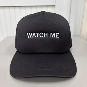 Gorras Trucker de Espuma Negra de Alta Calidad, Personalizadas con Bordado 2D, Precurvadas, Ajustables, en Vietnam - Product Image 6