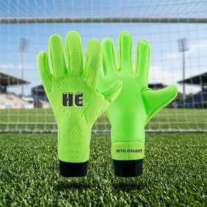 Gants de gardien de but en latex avec protection des doigts, gants de gardien de but professionnels, logo en caoutchouc avec sangle élastique - Product Image 3
