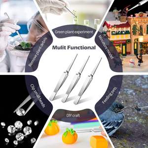 Pinzas de Soldadura con Cierre Cruzado de 12.9 cm, Punta Fina de Precisión, Calidad Premium, Multiusos, para Manicura, Uso Comercial y Doméstico, UBI UBI-2055 - Product Image 5