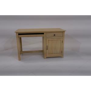 Solid Wood Computer Desk With Drawer And Cabinet Door Natural Finish Office Furniture - Product Image 5