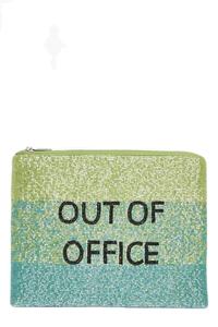 Joyería de declaración bordado con cuentas Golden QUEEN Mini bolsa con cremallera con toque de Moda y artesanía de cuentas de semillas de la India - Product Image 5