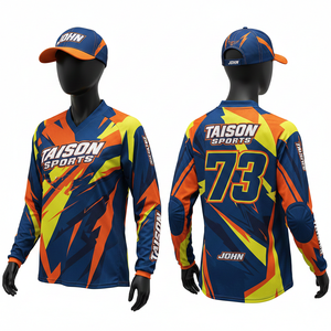 Jersey de Motocross BMX para Mujer, 180GSM, Transpirable, Poliéster, Rosa Neón, Amarillo, Negro, Diseño de Paneles, Logotipo Personalizado por Sublimación, Jersey de Carreras - Product Image 2