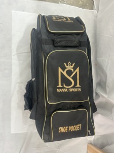 Mannu sports player edition Kit Bag Trolley Bags High Quality Players Polyester Cricket Set <b>Wheel</b> Bag Best Quality - Product Image 6