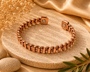 Antique Finish Rose Gold Plated <b>Copper</b> Chain Bracelet Unisex Classic Link Design Adjustable Fashion Bracelet for men - Product Image 1