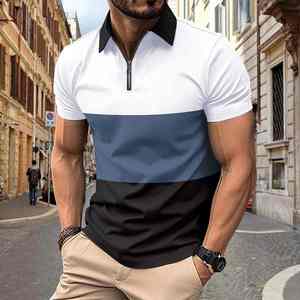Ropa de Golf, Tejido Sólido, Bordado, Estampado, Diseño Personalizado, Secado Rápido, para Hombre y Mujer, Camisetas de Golf, Corte Regular, Poliéster para Hombre - Product Image 5