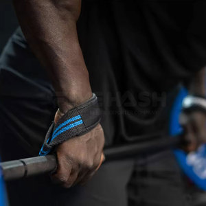 Correas de algodón con costuras reforzadas para levantamiento de pesas, soporte seguro para entrenamiento con pesas, soporte fuerte para muñecas - Product Image 6