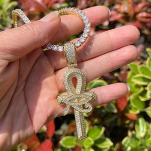 Colgante de Cruz Religiosa Chapado en Oro de Plata S925 para Hombre y Mujer, Collar de Diamantes Moissanite de Alta Calidad, Regalo - Product Image 5