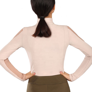 เสื้อเบสเลเยอร์สำหรับขี่ม้าดีไซน์ใหม่ ทรงเข้ารูป ระบายอากาศได้ดี ผลิตจากโพลีเอสเตอร์ผสมสแปนเด็กซ์ สำหรับผู้หญิง เสื้อผ้าสำหรับขี่ม้า - Product Image 2