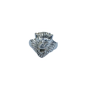 Anillo de declaración hecho a mano con diseño de cara de Tigre, ajuste de bisel de plata de ley 925 sólida para hombre al por mayor, regalo de boda perfecto para mujer - Product Image 1