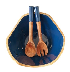Bol de service en bois, vaisselle, ustensiles de cuisine, décoration intérieure, bol polyvalent en bois, bol en bois durable, artisanal - Product Image 6