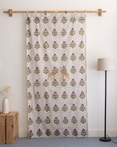 Cortinas Modernas de Algodón Hechas a Mano con Estampado Floral para Dormitorio, Sala de Estar, Cortinas para Ventanas para Decoración - Product Image 4