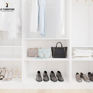 JY Furniture Armoire de chambre modulaire haut de gamme RTA Miroir élégant de style européen Design simple pour la maison Hôtels/Villas Panneau de bois - Product Image 6