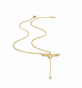 Collar de Diamantes con Corte Princesa en Oro Amarillo de 18K, Diseño Harry Potter, Hecho a Medida por ANSTER Factory, para Fiestas, Cumpleaños, Uso Diario, Regalo para Mujer - Product Image 3