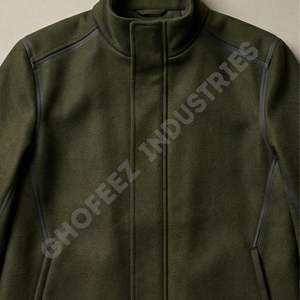 Veste de chasse pour homme en mélange de laine mérinos OEM, vêtement d'extérieur thermique anti-humidité avec sac de transport intégré et système de fermeture éclair silencieuse - Product Image 6