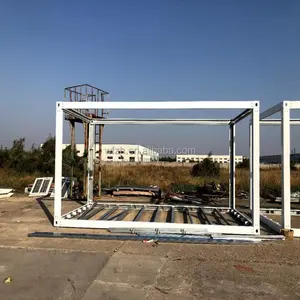 Bingkai prefabrikasi hdengan baja galvanis bingkai 40 kaki untuk rumah kontainer dan rumah perangkat luar ruangan ukuran bingkai disesuaikan