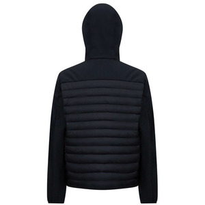Chaqueta acolchada extragrande de diseñador para hombre, negra, con capucha, estilo burbuja, con logotipo OEM personalizado, para invierno. - Product Image 2
