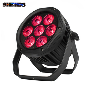 ไฟพาร์ LED SHEHDS IP65 กันน้ำ 7x18W RGBWA UV 6in1 DMX512 สำหรับงานเวทีกลางแจ้ง งานแต่งงาน สวน - Product Image 6