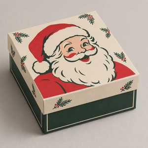 <b>Christmas</b> Paper Gift <b>Box</b> Santa Print Corrugated Mailer Packaging Holiday Shipping <b>Box</b> for Retail - Product Image 1