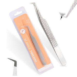 Nouvelles pinces à cils en acier inoxydable personnalisées avec logo, réutilisables, durables et de haute qualité - Product Image 1
