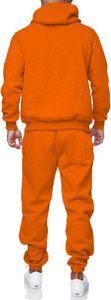 Conjunto Deportivo Transpirable de Microfibra de 240 g/m² para Hombre, Sudadera con Capucha y Cremallera, Pantalones Deportivos, Estampado por Sublimación, Rojo y Negro en Contraste - Product Image 4