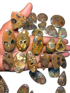 Cabujón de Jaspe Rhyolita Natural Pulido, Gema de Jaspe Rhyolita en Formas Mixtas para Fabricación - Product Image 3