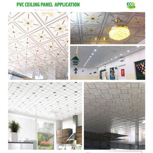 Plaque de plafond en PVC 600*1200 8mm pour hôtel et spa haut de gamme, motif vintage antique, classe B1 ignifuge - Product Image 4