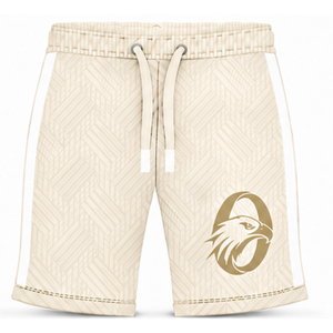 Shorts de sport beiges personnalisés pour l'entraînement athlétique, la gym, la course, avec cordon de serrage, séchage rapide, respirants, performance, ensemble uniforme d'équipe - Product Image 1