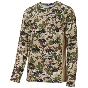 T-shirts de camouflage à manches courtes respirants en coton 100% de haute qualité, coupe régulière, motif camouflage Bottomland pour la chasse et la pêche - Product Image 3