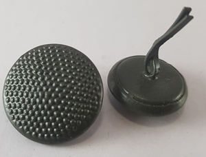 WW2 GERMAN OFFICER TUNIC <b>Buttons</b> - Silver Pebbled - Product Image 3