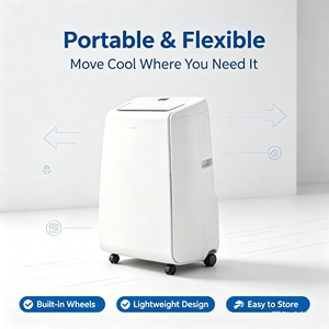 Climatiseur portable split pour la maison, chambre et salon, avec contrôle par application, système de refroidissement, économie d'énergie - Product Image 4