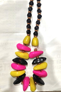Collar con Colgante de Resina Hecho a Mano, Diseño Indio Moderno para Mujer, Cuentas de Perlas con Corte Princesa, Patrón de Gancho para Aniversario - Product Image 3