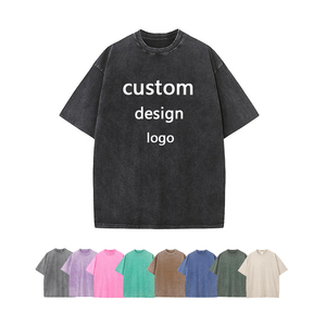 เสื้อยืดโอเวอร์ไซส์สีดำสำหรับผู้ชาย สไตล์สตรีท คอโอ แขนสั้น ไซส์พลัส ผ้าคอตตอนเจอร์ซีย์ เป็นมิตรต่อสิ่งแวดล้อม ระบายอากาศได้ดี ซักแบบแอซิดวอช - Product Image 6
