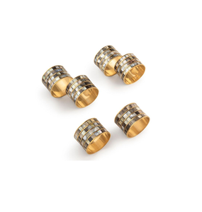 <b>Mirror</b> Polished MOP Napkin Holders For Wedding Dinner Festive Napkin Rings Crystal Sea <b>Shell</b> Napkin Accessory For Tableware - Product Image 2