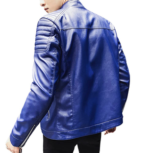 Veste en cuir véritable pour homme, style motard, fermeture éclair, coupe slim, avec poches zippées, logo personnalisé OEM, vêtements d'extérieur pour l'hiver - Product Image 2