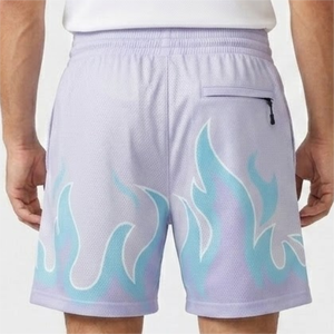 Shorts de sport respirants en maille pour hommes, shorts de course et de fitness cousus, shorts de basketball en polyester pour 30 équipes - Product Image 5