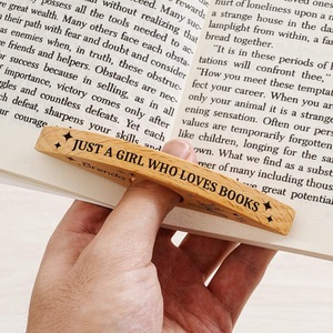 Soporte de Anillo para el Dedo para Leer Libros, Sujetador de Dedos de Madera - Product Image 3