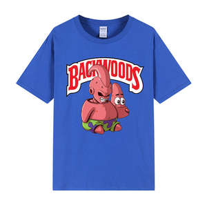Camiseta Gráfica de Manga Corta para Hombre Majin Buu Backwoods, Cuello Redondo, Estampado de Parodia de Dibujos Animados, Informal, de Verano, Mezcla de Algodón, Multicolor - Product Image 4