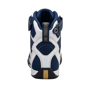 Botas de boxeo blancas de caña alta con correa en el tobillo, calzado de lucha libre, calzado de entrenamiento con cordones, transpirables, para hombre - Product Image 3