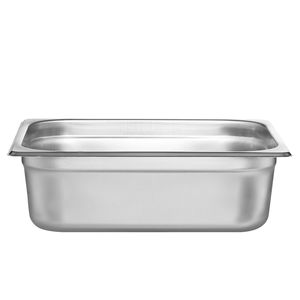 Set da 8 Vaschette Professionali in Acciaio Inox per Bagnomaria, Profondità 4 Pollici, Spessore 0,8mm, Misura 1/2, con Coperchio Anti-Appannamento per Attrezzature di Riscaldamento - Product Image 3
