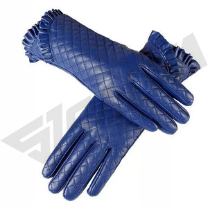 Women's Genuine Sheep Skin Leather Dress Gloves <b>Black</b> Gun Metal Zipper New Fashion for Daily Life Parties Winter Outdoor Use - Product Image 2