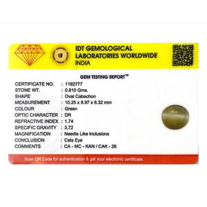 4.05 Carat Natural Catseye Loose Gemstone Rough Pear Oval Shape for Fine Jewelry - Product Image 4
