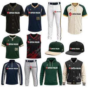 Custom <b>Baseball</b> Team Wear Teams <b>Baseball</b> Packages Digital Printing Water Resistant Anti-Bacterial 100% Polyester Unisex Adult - Product Image 1